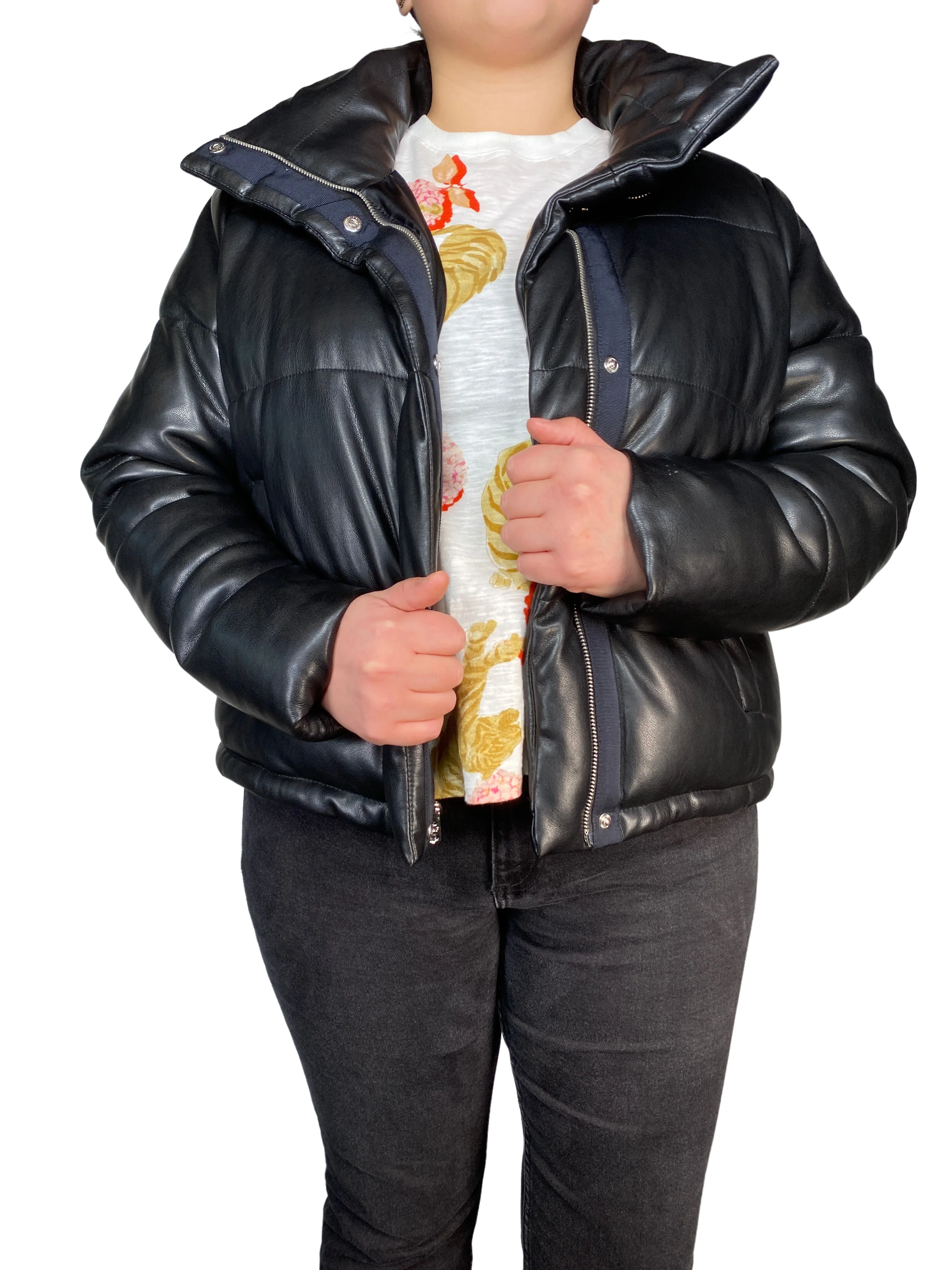 ABERCROMBIE & FITCH Parca Cuero Vegano PLUS SIZE