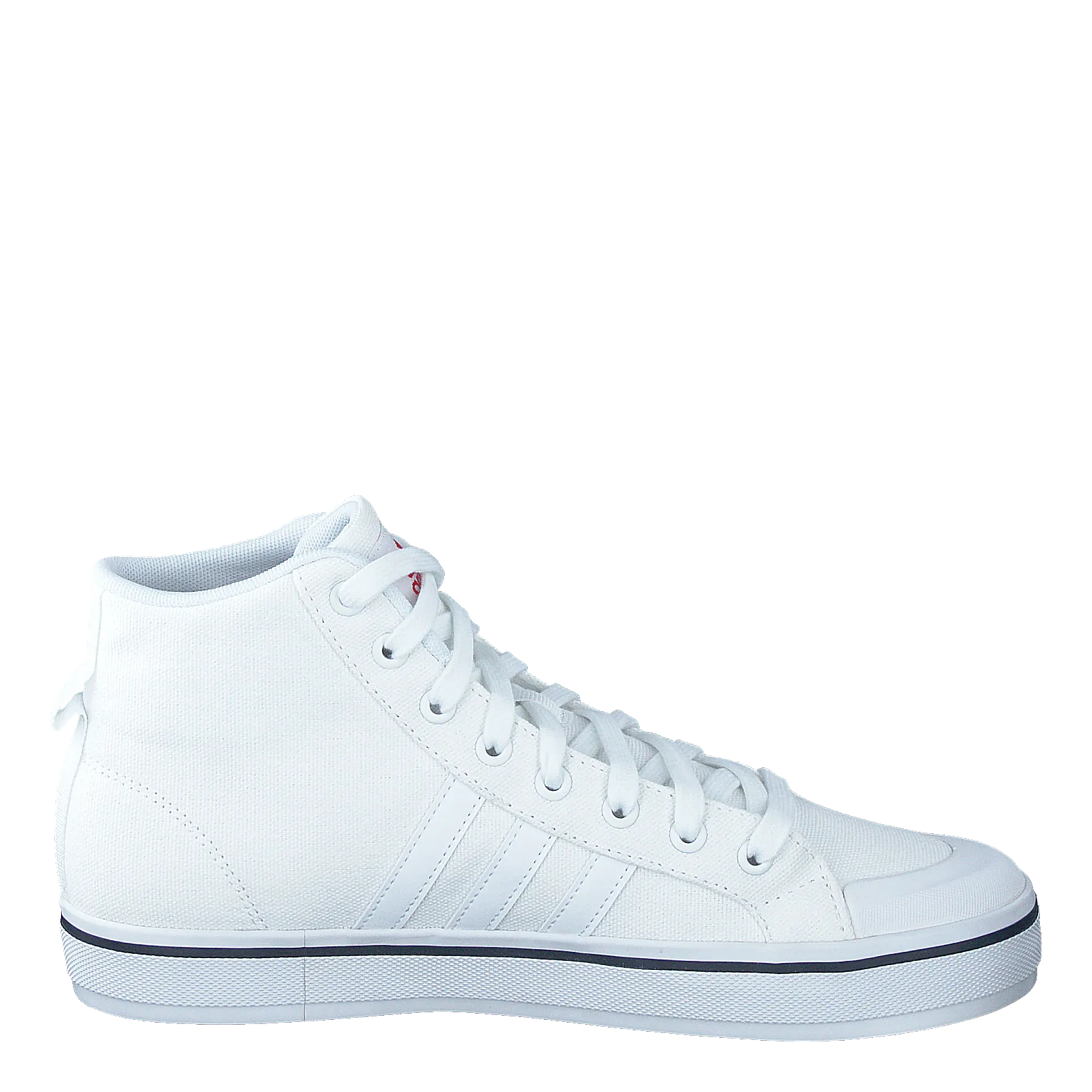 ADIDAS BRAVADA 2.0 LIFESTYLE SKATEBOARDING CANVAS MIDCUT GRAPHIC SHOES CLOUD WHITE / CLOUD WHITE / CLOUD WHITE