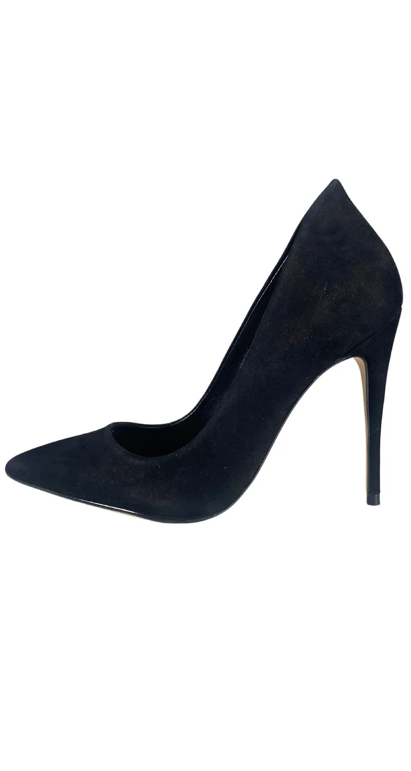 ALDO Taco Alto Cuero Negro