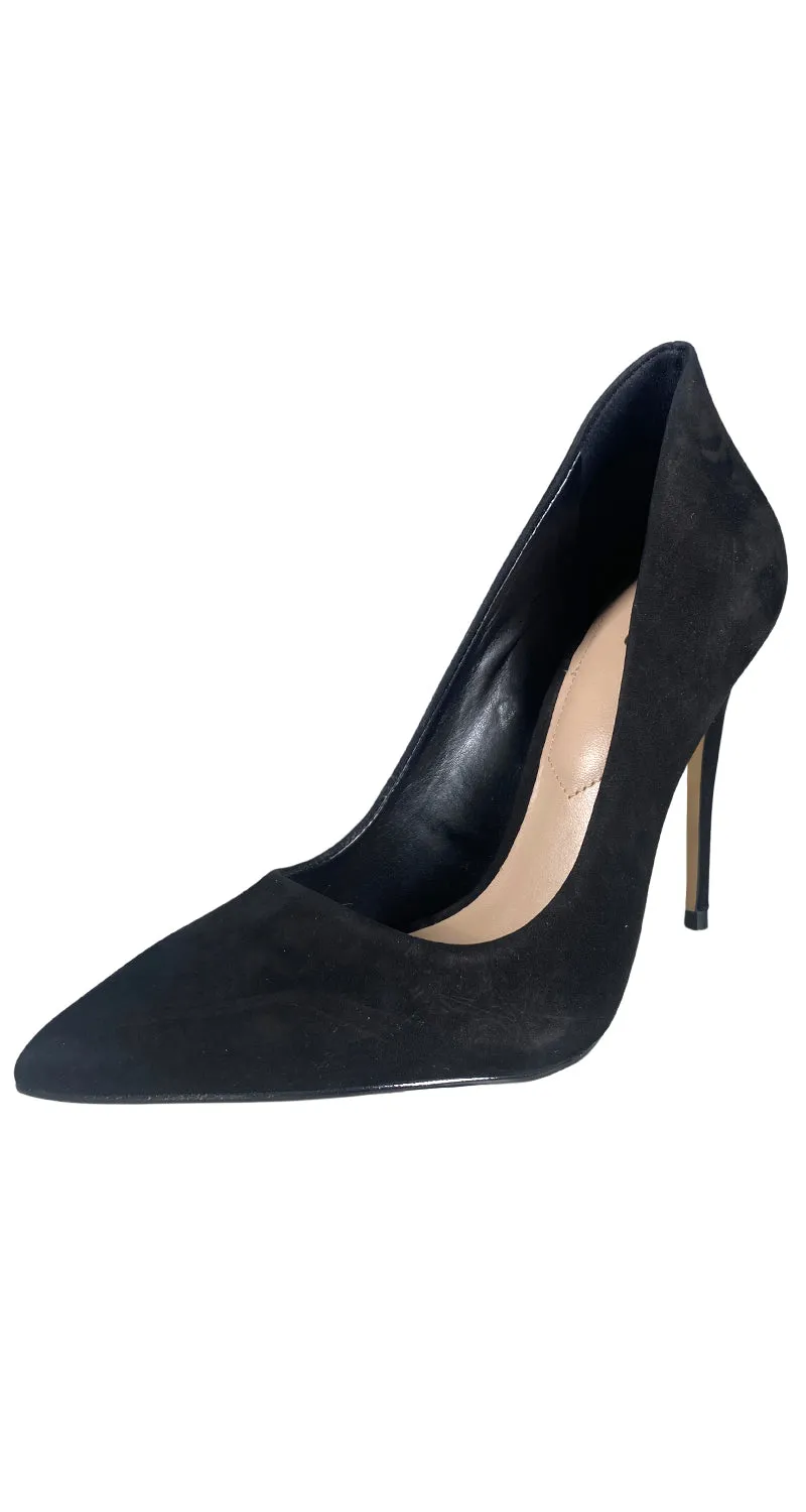 ALDO Taco Alto Cuero Negro