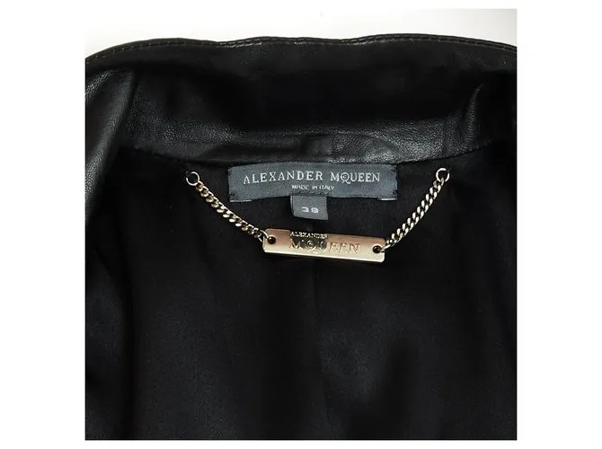 Alexander Mcqueen CUERO NEGRO FR34/36 