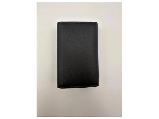Alfred Dunhill Llavero Dunhill de cuero marrón Marrón oscuro 