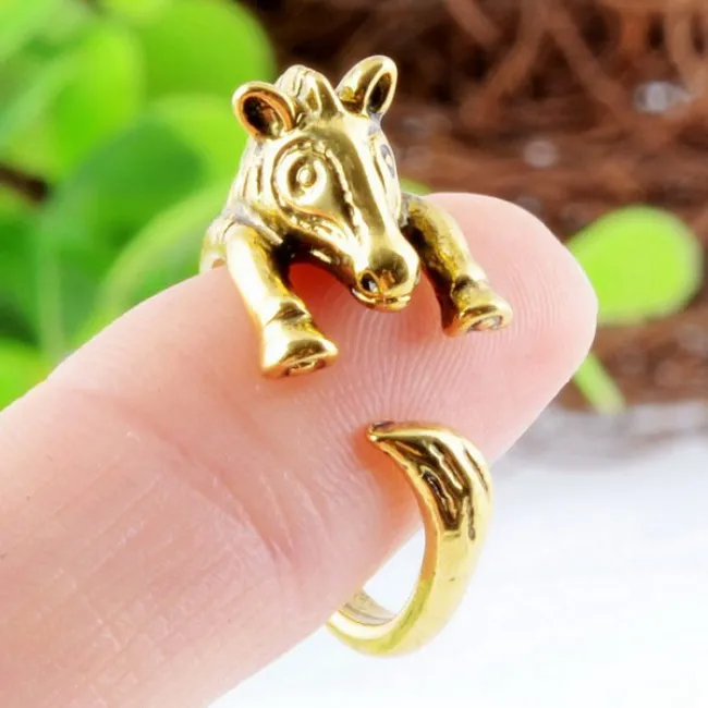 Animals Cute Alloy Zebra Opening Ring
