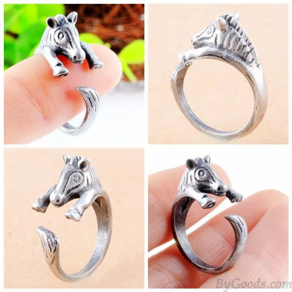 Animals Cute Alloy Zebra Opening Ring