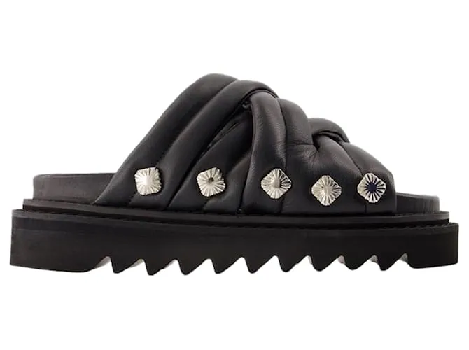 AUTRE MARQUE SANDALIAS AJ1345  TOGA PULLA  CUERO  NEGRO 