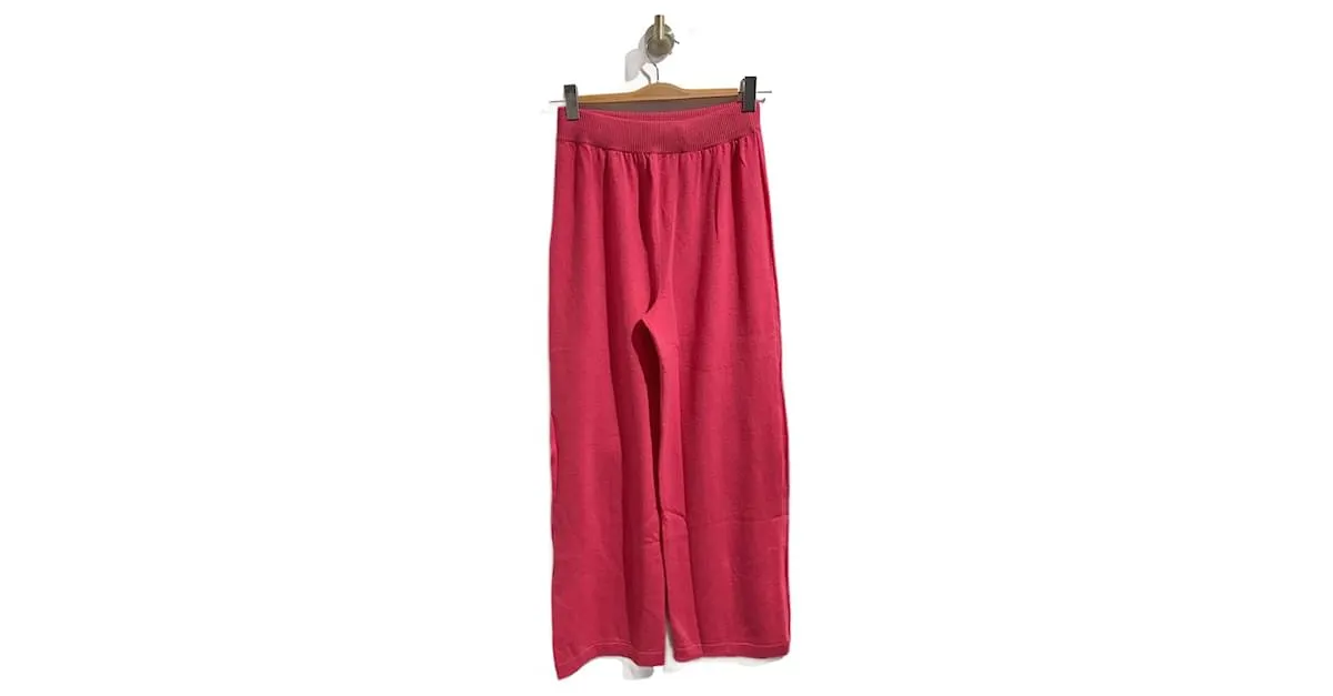 BARRIE Pantalón T.Cachemira M Internacional Rosa 