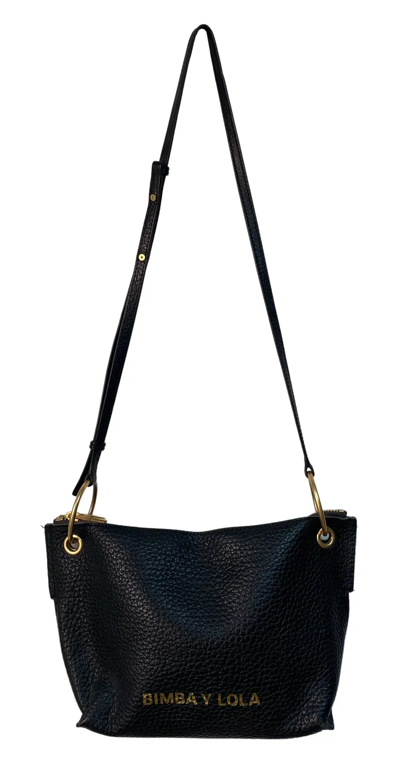 BIMBA Y LOLA Bandolera Cuero Negro