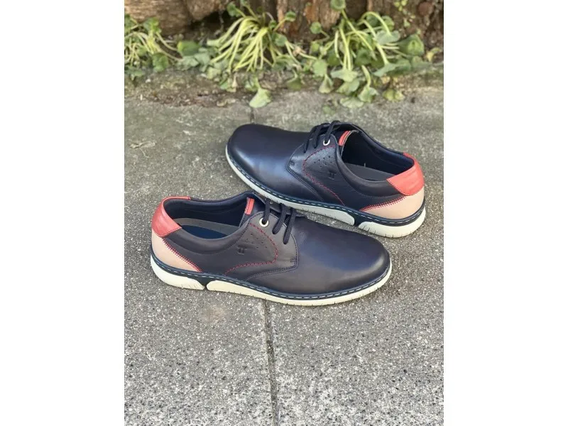 BLUCHER DE PIEL 0118 NOTTON EN COLOR MARINO O LIBANO