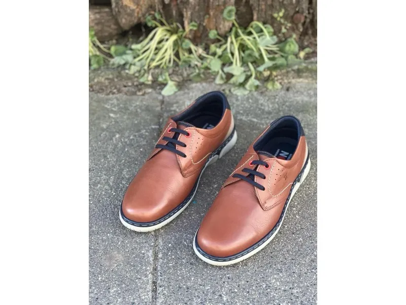 BLUCHER DE PIEL 0118 NOTTON EN COLOR MARINO O LIBANO