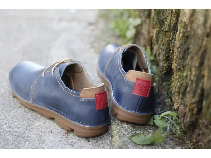 BLUCHER DE PIEL 7000 ON FOOT EN COLOR MARINO O CUERO