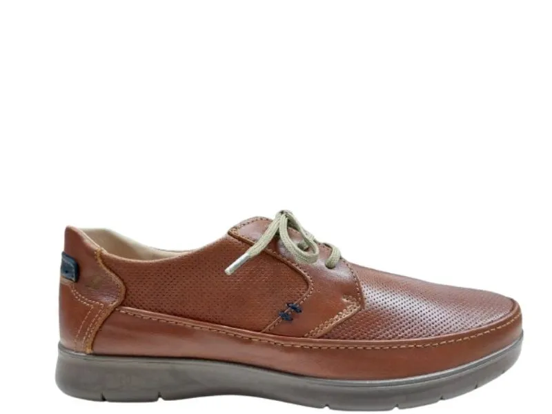 BLUCHER DE PIEL LUISETTI EN COLOR CUERO 27925NA