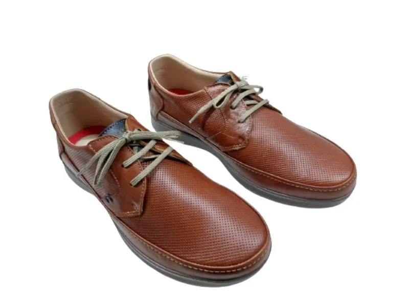 BLUCHER DE PIEL LUISETTI EN COLOR CUERO 27925NA