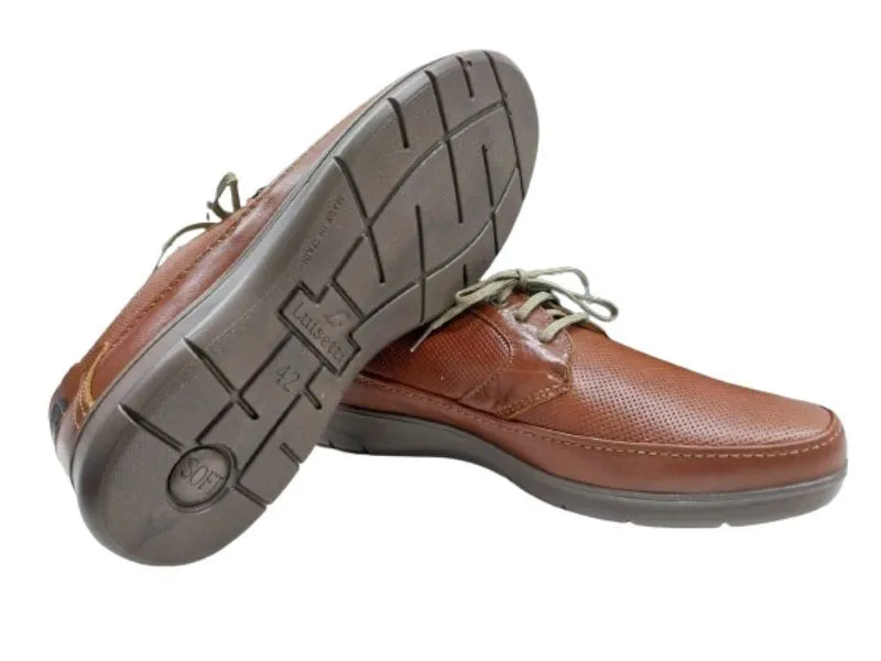 BLUCHER DE PIEL LUISETTI EN COLOR CUERO 27925NA