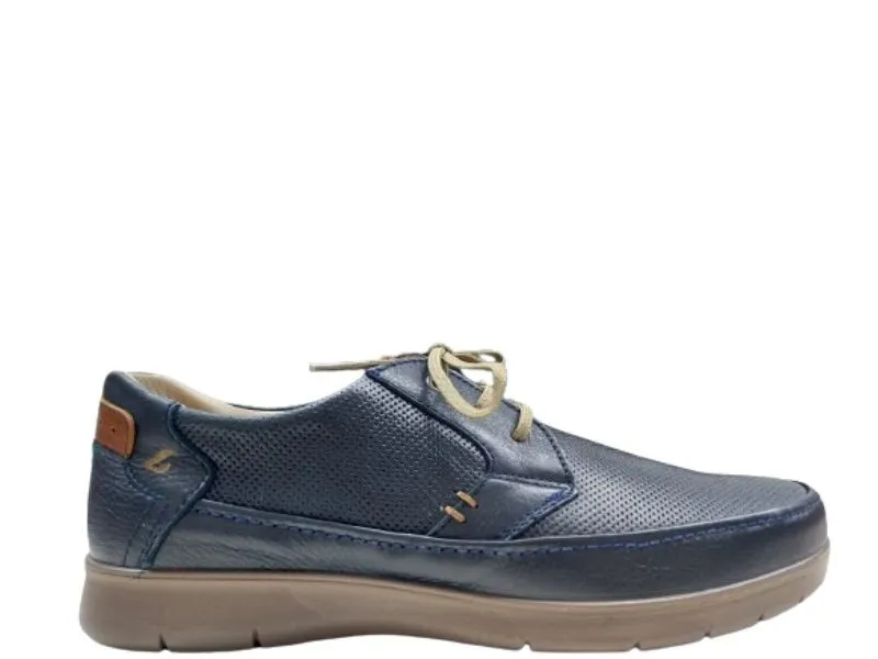 BLUCHER DE PIEL LUISETTI EN COLOR MARINO 27925NA