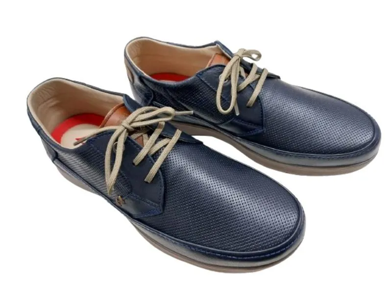 BLUCHER DE PIEL LUISETTI EN COLOR MARINO 27925NA