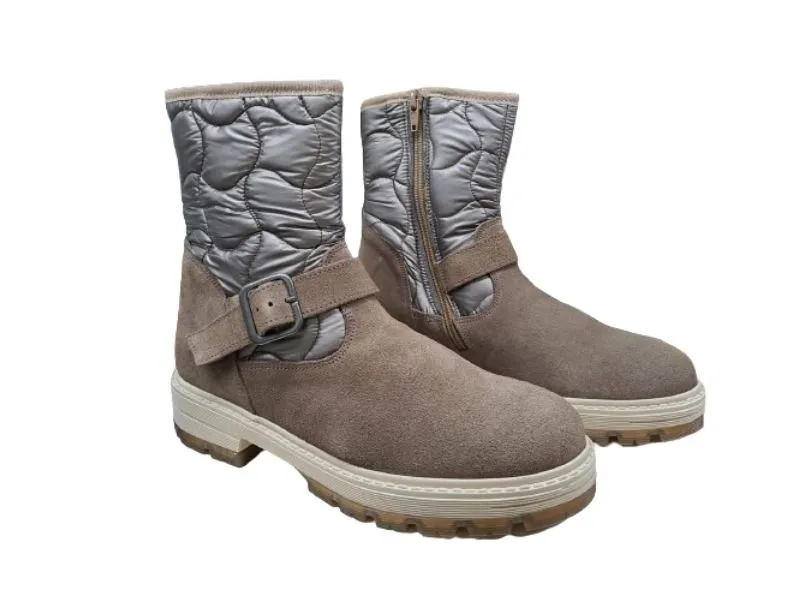 BOTA PLANA DE PIEL NENS EN COLOR TAUPE 4506O