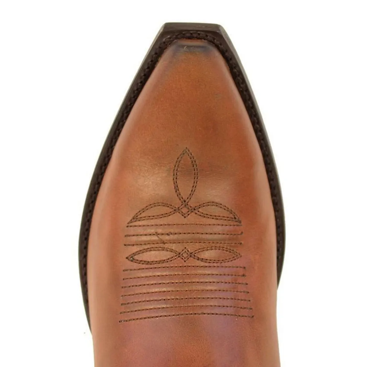 BOTAS DE CUERO CON PUNTA RECORTADA LAB943851