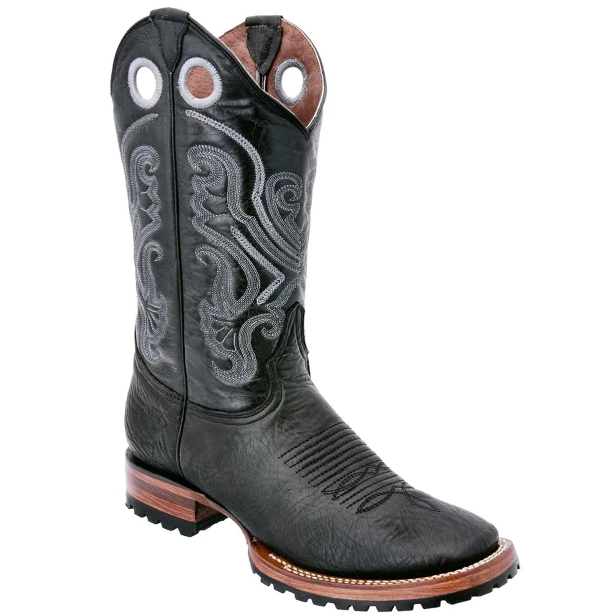 BOTAS DE CUERO CUELLO DE TORO ORIGINAL HORMA RODEO SUELA TRACTOR WD285