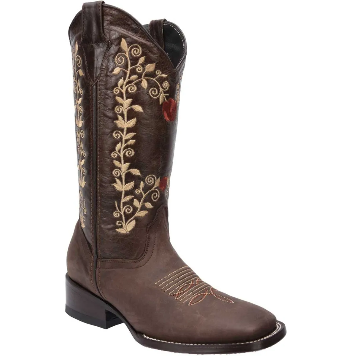 BOTAS DE CUERO HORMA RODEO PARA MUJER WD479