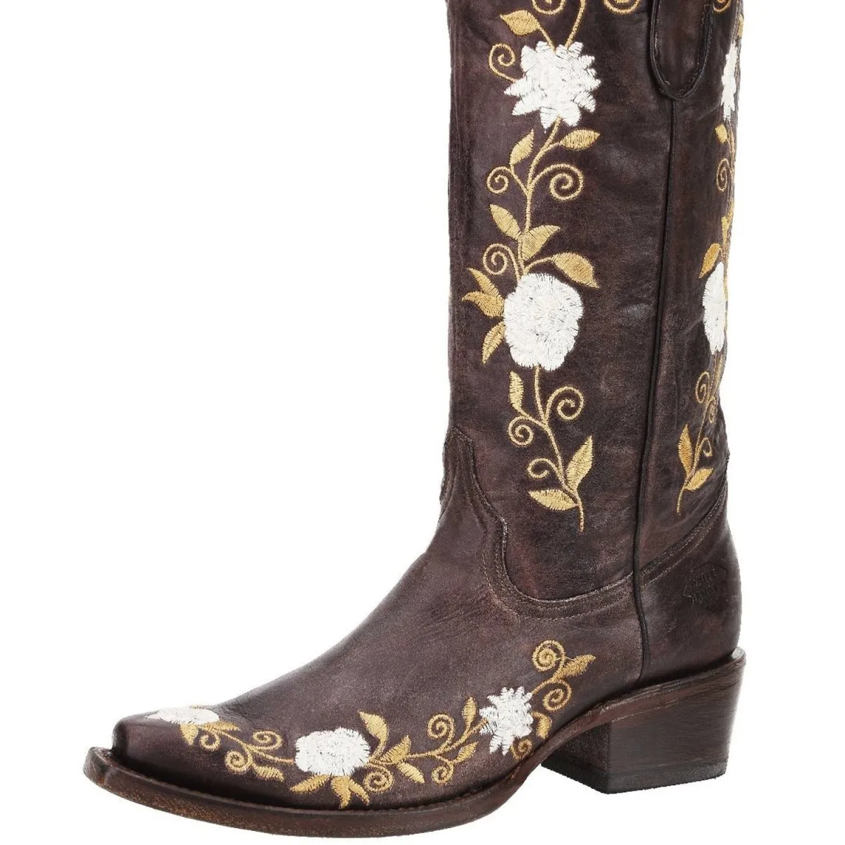 BOTAS DE CUERO HORMA RODEO PARA MUJER WD494