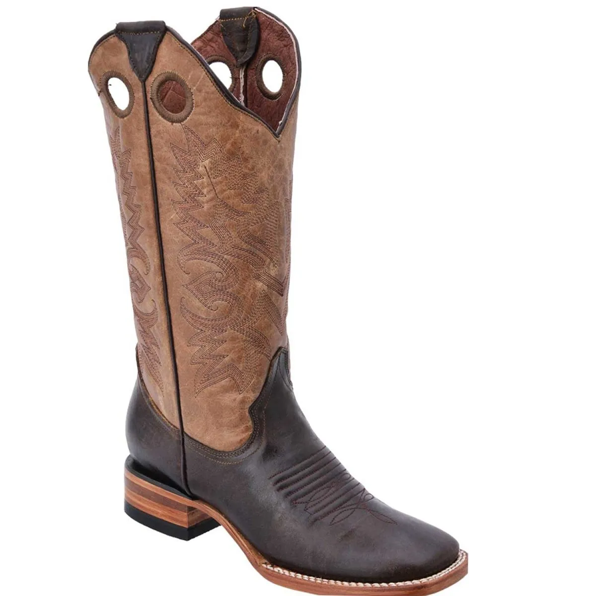 BOTAS DE CUERO HORMA RODEO PARA MUJER WD507