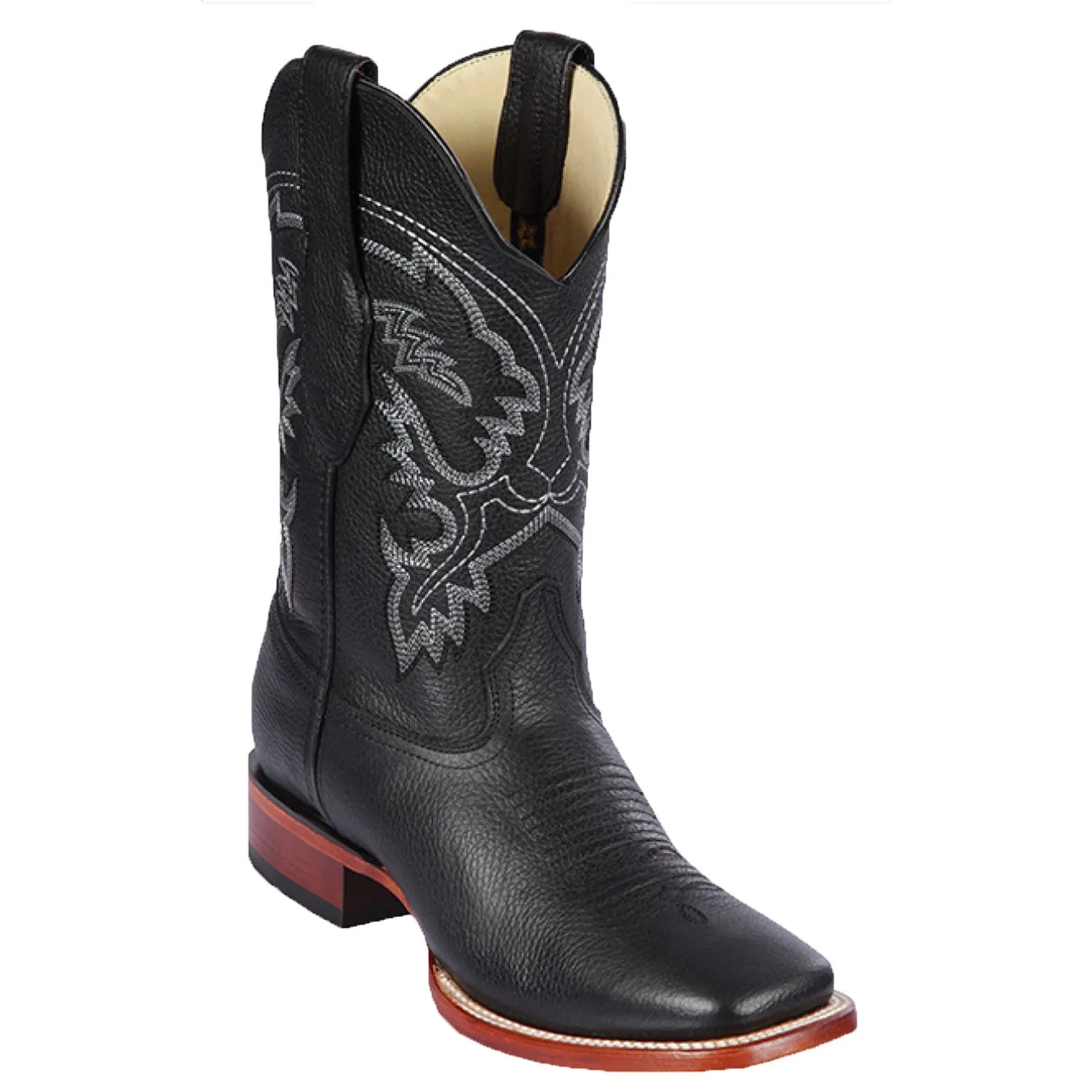 BOTAS DE CUERO PUNTA ANCHA LAB8222705