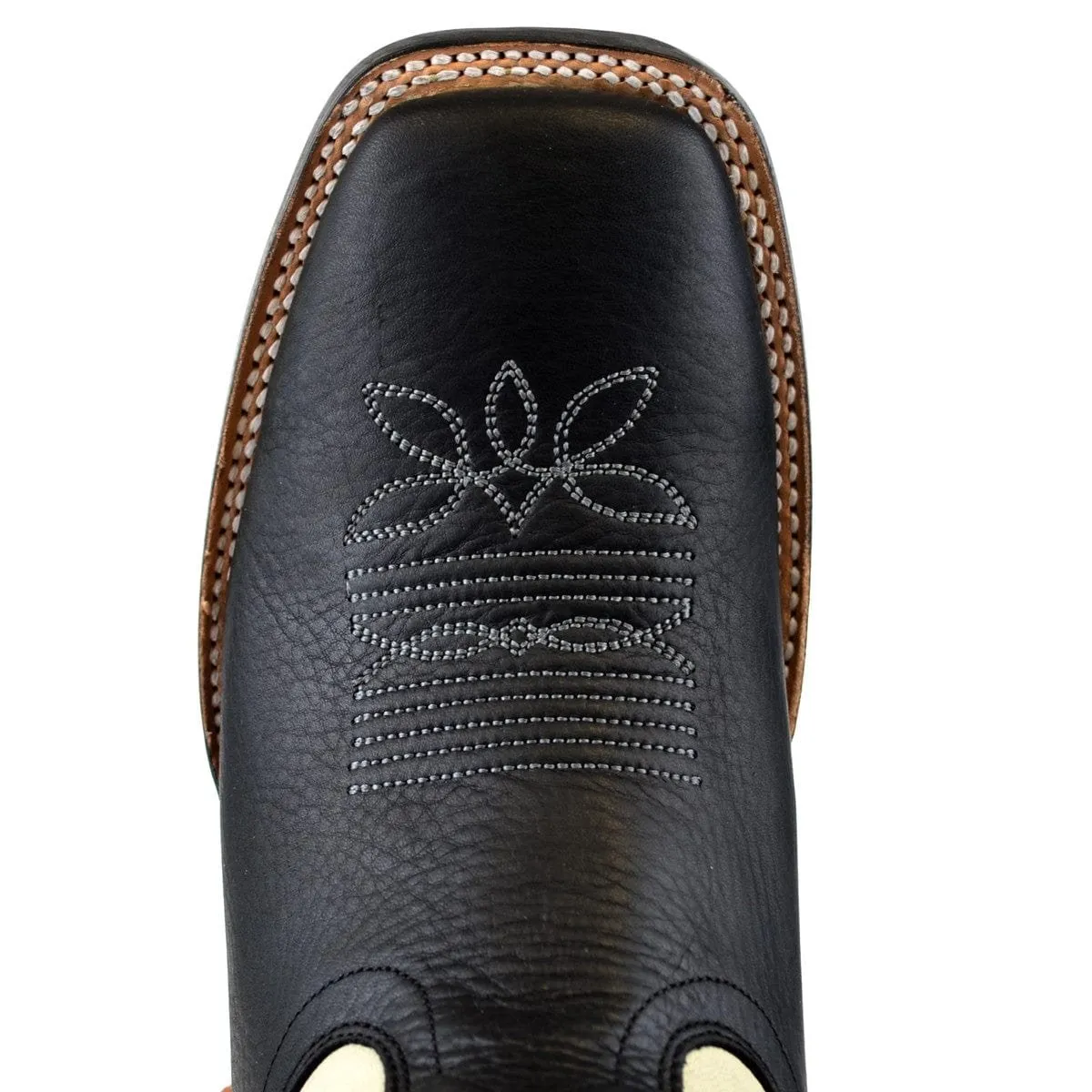 BOTAS DE CUERO PUNTA ANCHA LAB8222705