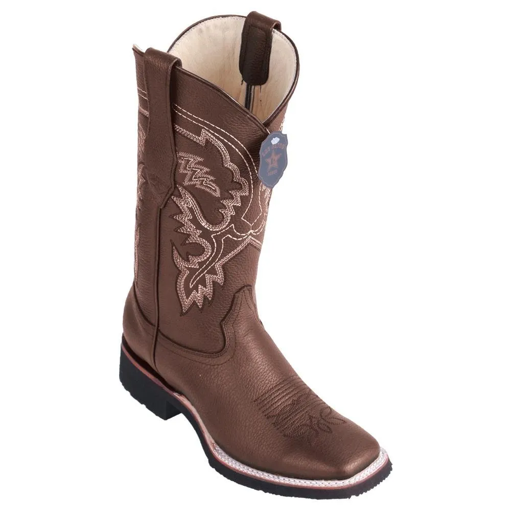 BOTAS DE CUERO PUNTA ANCHA LAB82E2707
