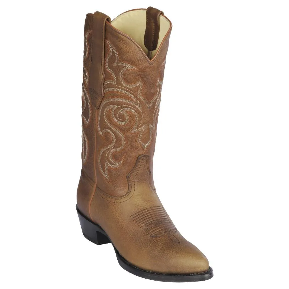 BOTAS DE CUERO RAGE ORIGINAL PUNTA SEMIOVAL COLOR MIEL LAB609951