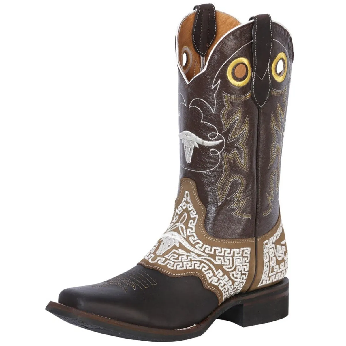 BOTAS VAQUERAS DE CUERO CRAZY ORIGINAL HORMA RODEO GEN33309