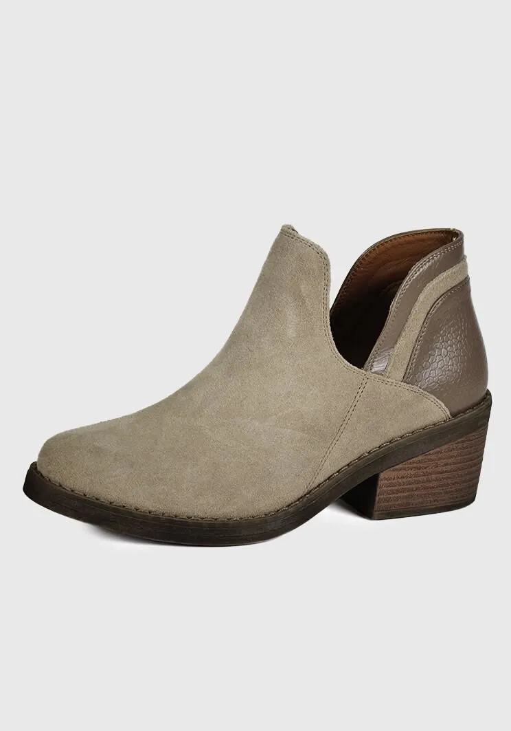Botín Cuero Xiana Beige