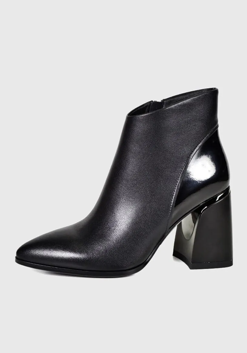 Botín Cuero Ziva Negro