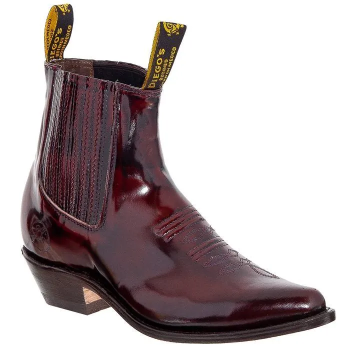 BOTINES CHARROS DE CUERO ACABADO CAMALEON MODELO: DIE63VC06