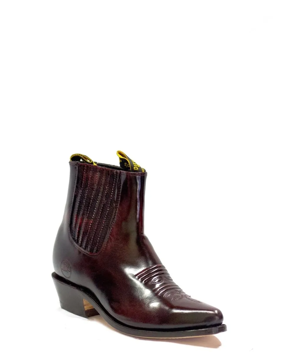 BOTINES CHARROS DE CUERO ACABADO CAMALEON MODELO: DIE63VC06