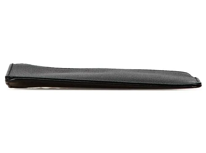 Bulgari Monedero de cuero negro Bvlgari 