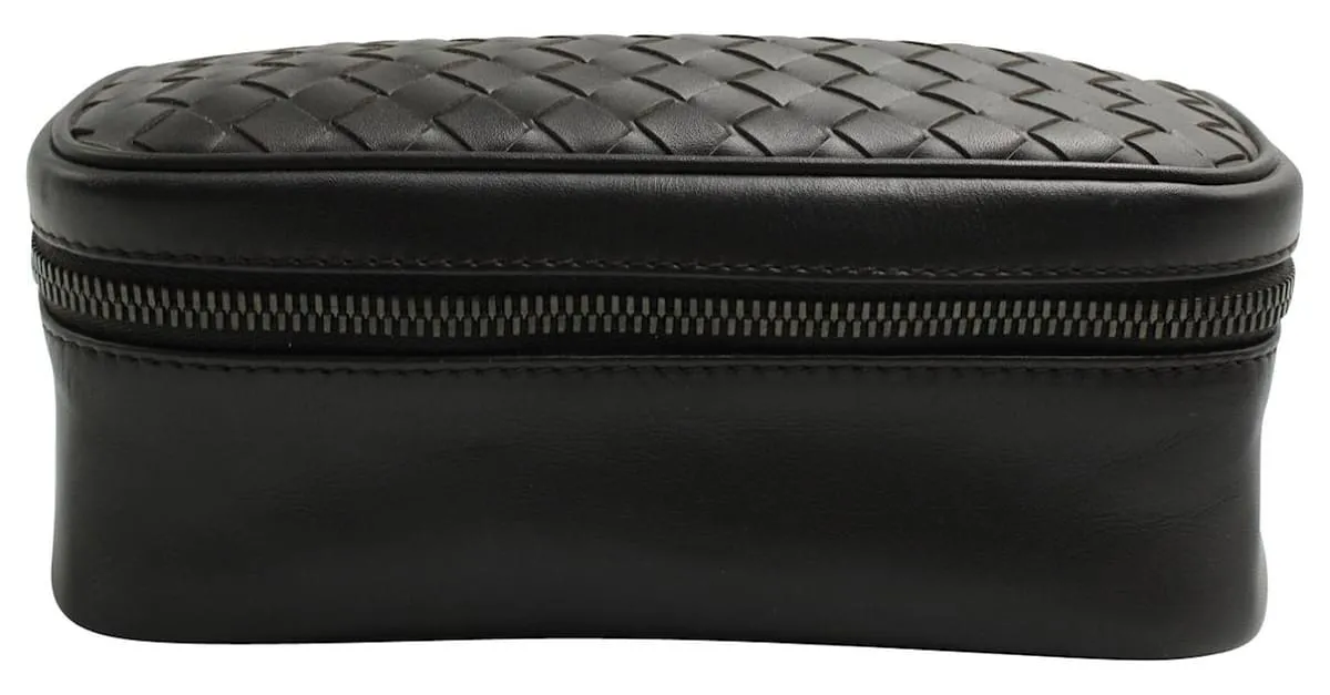 Caja para reloj Bottega Veneta en cuero marrón Castaño 