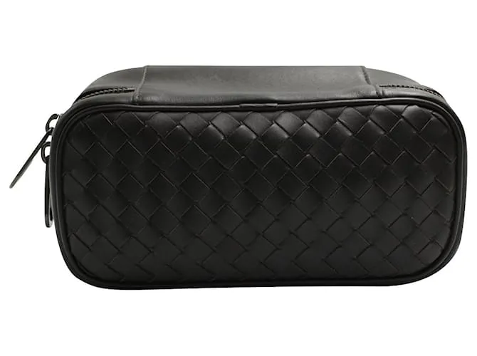 Caja para reloj Bottega Veneta en cuero marrón Castaño 