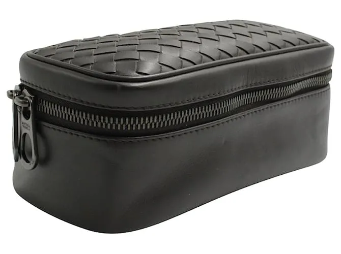 Caja para reloj Bottega Veneta en cuero marrón Castaño 
