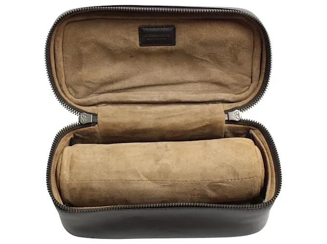Caja para reloj Bottega Veneta en cuero marrón Castaño 