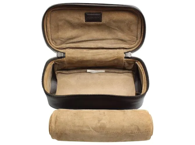 Caja para reloj Bottega Veneta en cuero marrón Castaño 