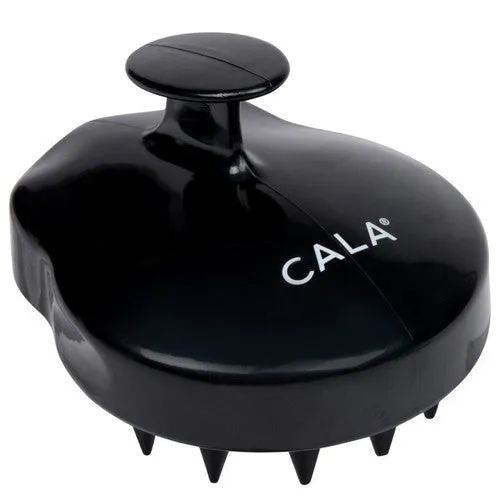CALA Scalp Massaging Shampoo Brush Black Cepillo Masajeador del Cuero Cabelludo