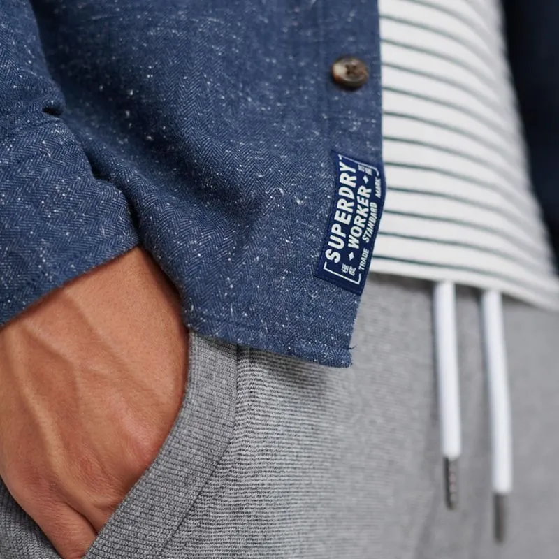 Camisa Manga Larga Para Hombre Indigo Nep Lumberjack Superdry 35340