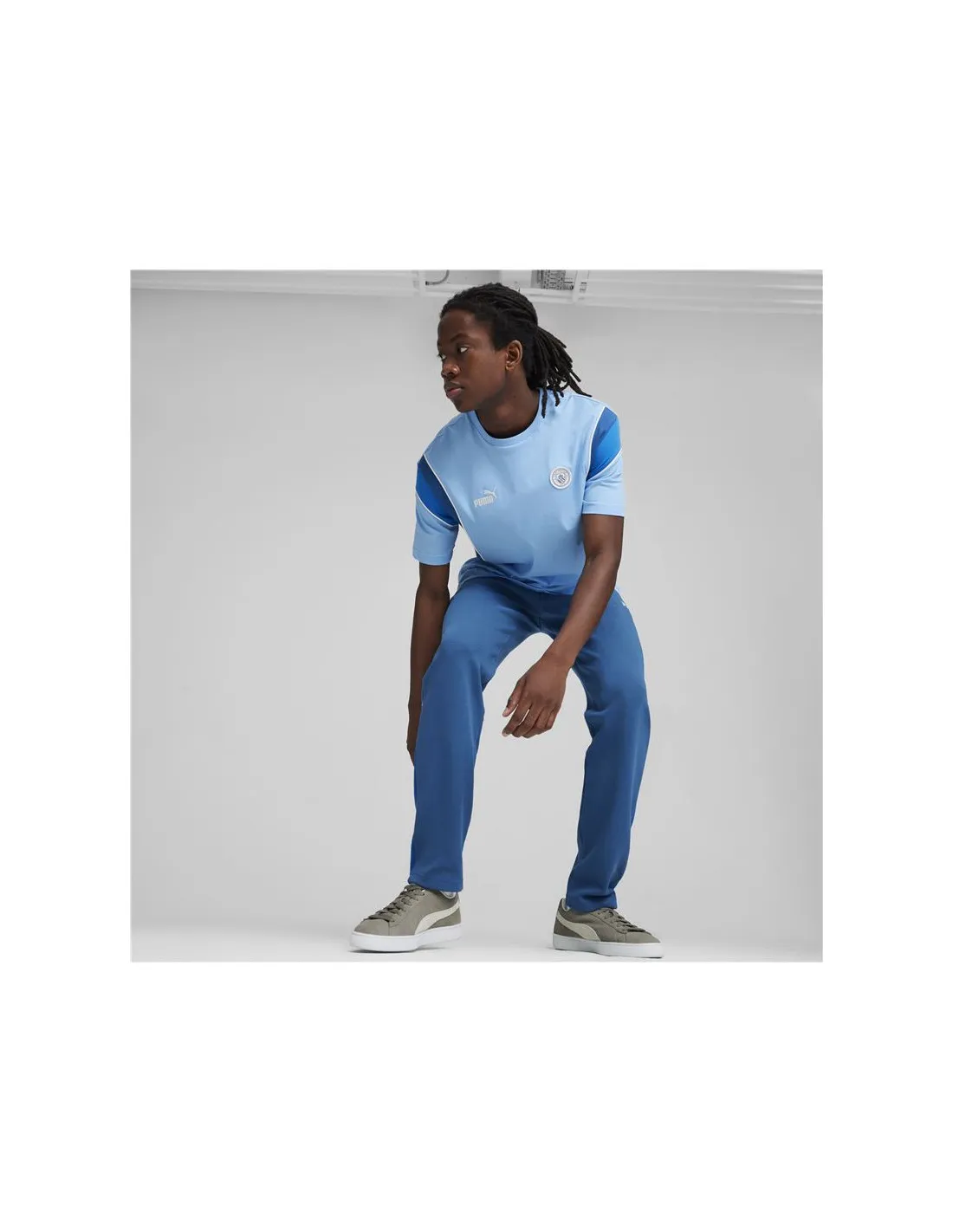 Camiseta de Fútbol Puma Manchester City FtblArchive Azul  Hombre