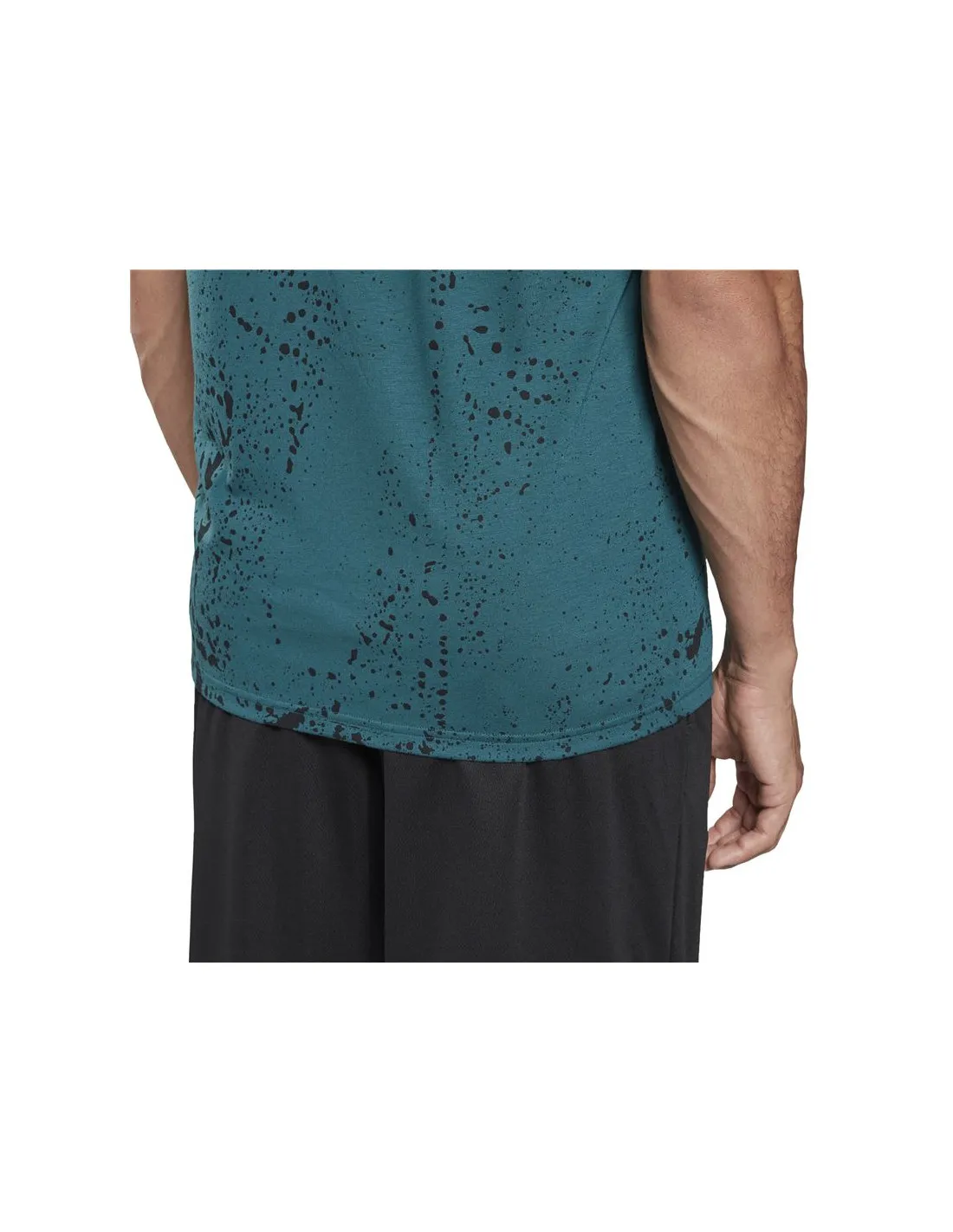 Camiseta de training Reebok Workout Ready Allover Print M Midnight Pine