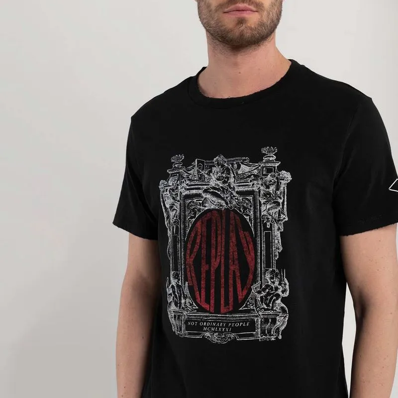 Camiseta Manga Corta Para Hombre Replay