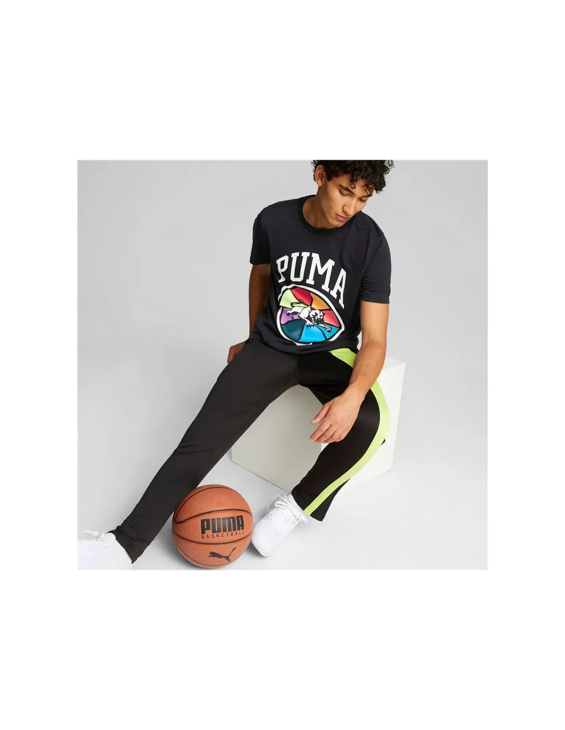 Camiseta Puma Box Out 1 Hombre BK