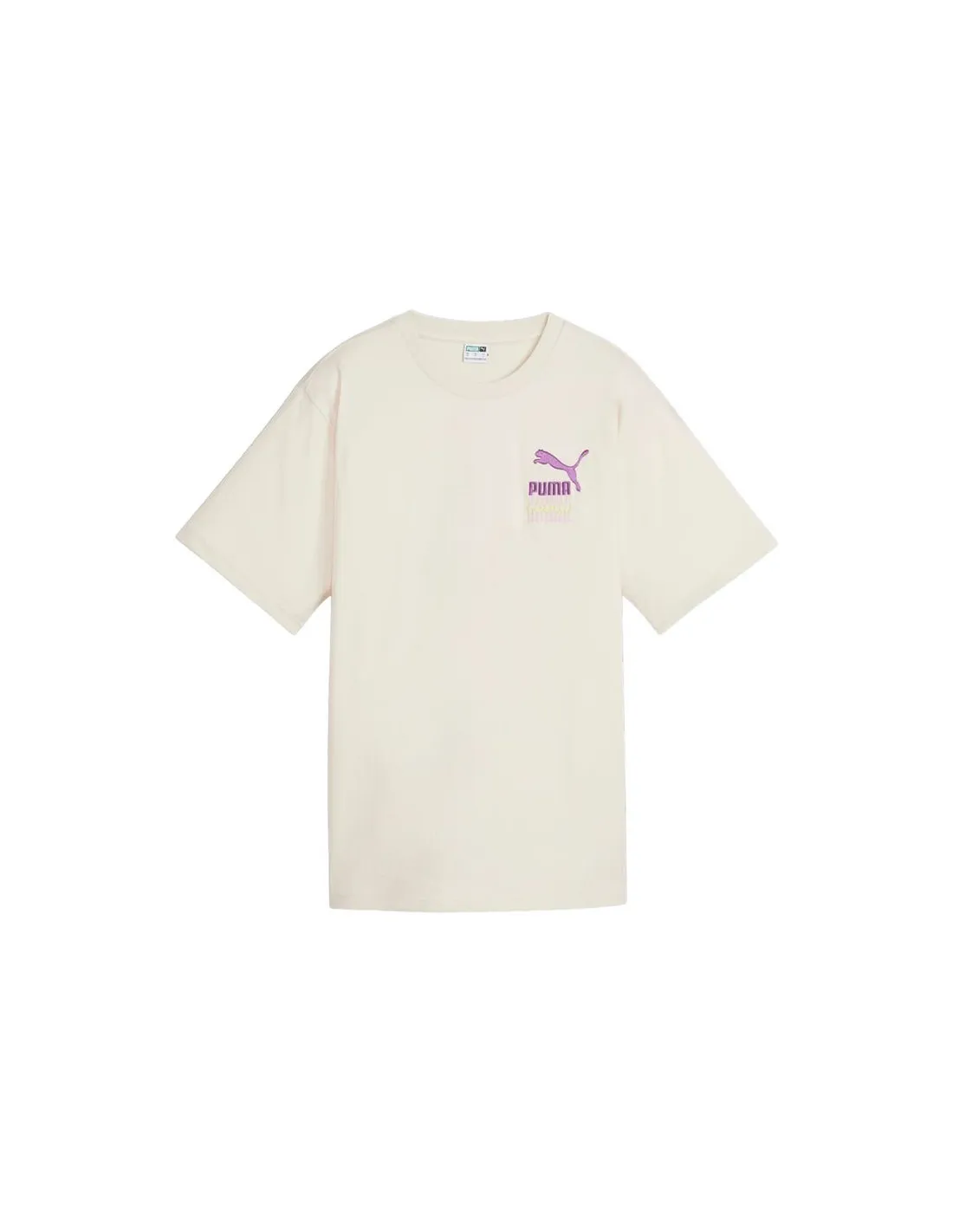 Camiseta Puma CLASSICS BRAND LOVE Mujer Beige