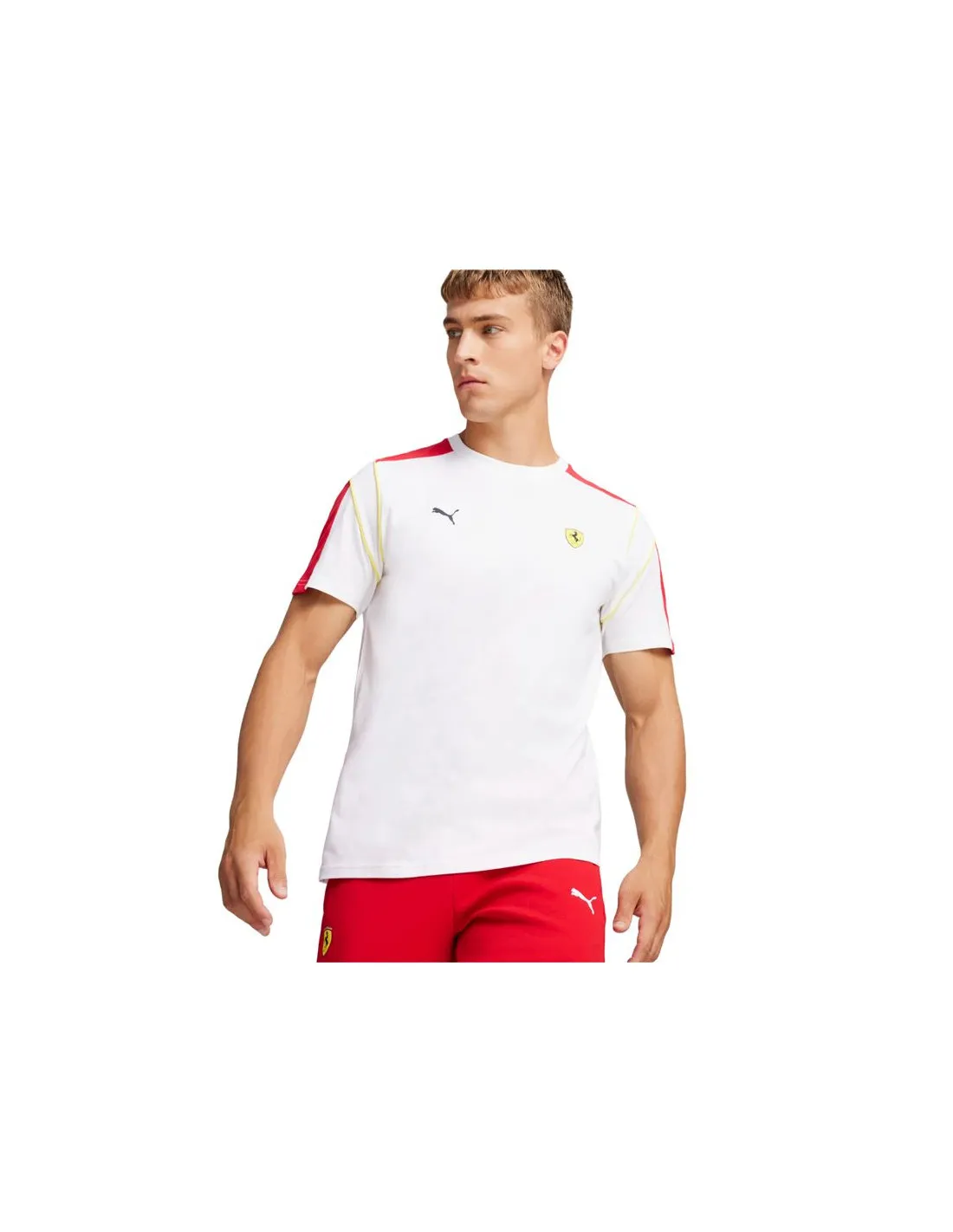 Camiseta Puma Ferrari e MT7 Hombre Blanco