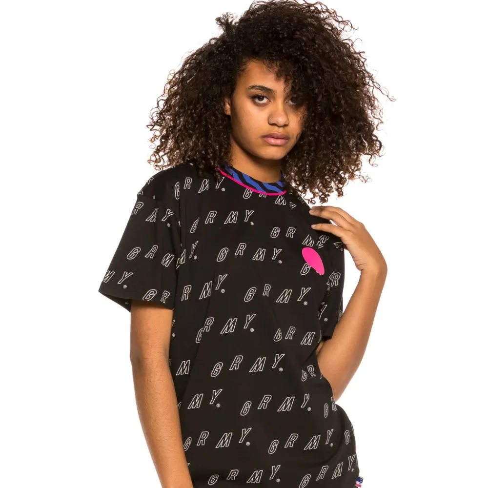 Camiseta Unisex Grimey Urmah Dojo All Over Print Tee SS20 Black