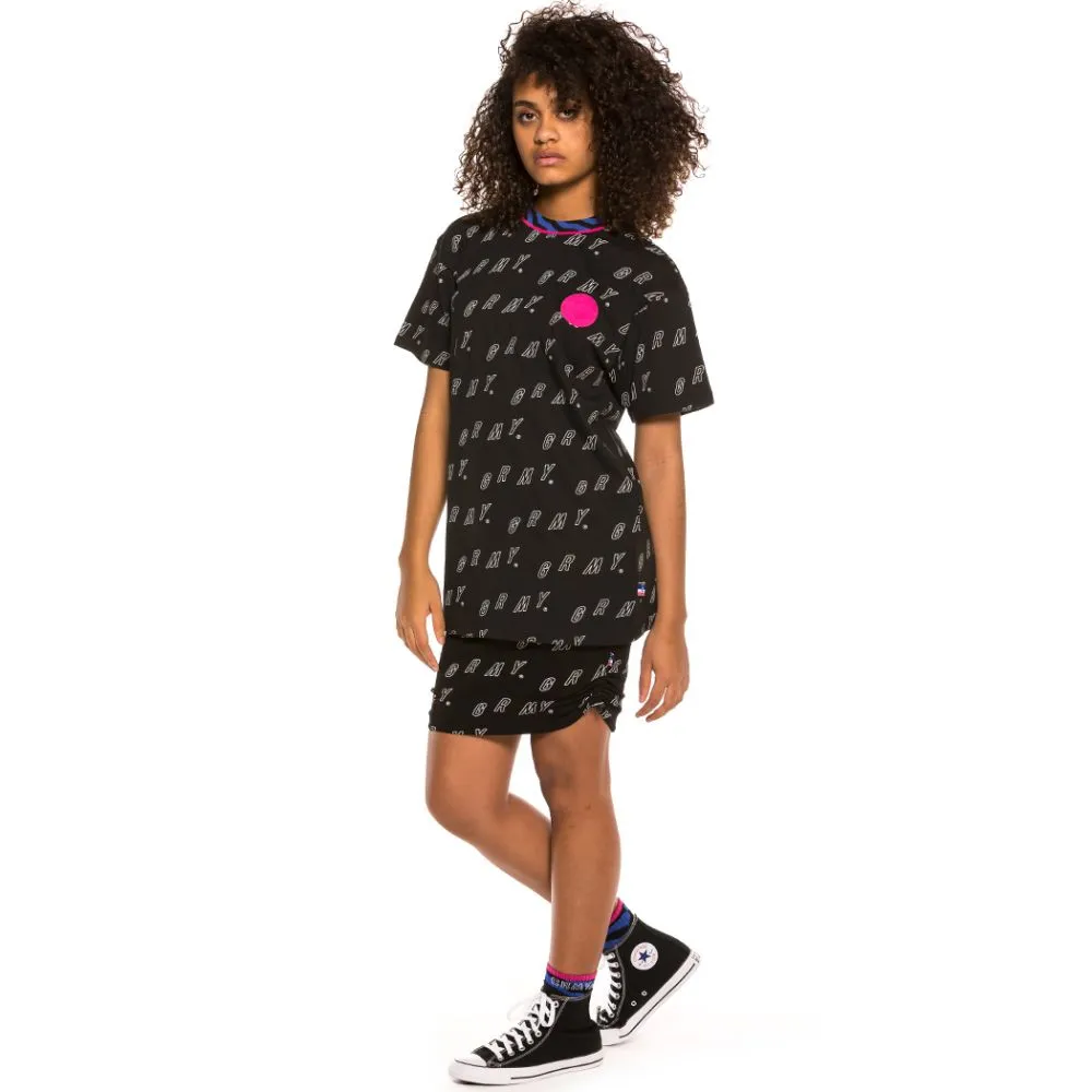 Camiseta Unisex Grimey Urmah Dojo All Over Print Tee SS20 Black